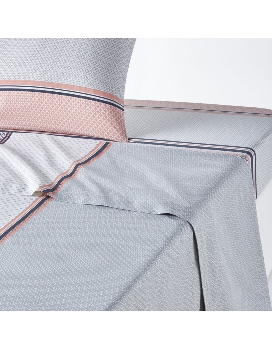 NAYMA Geometric Print Cotton Flat Sheet