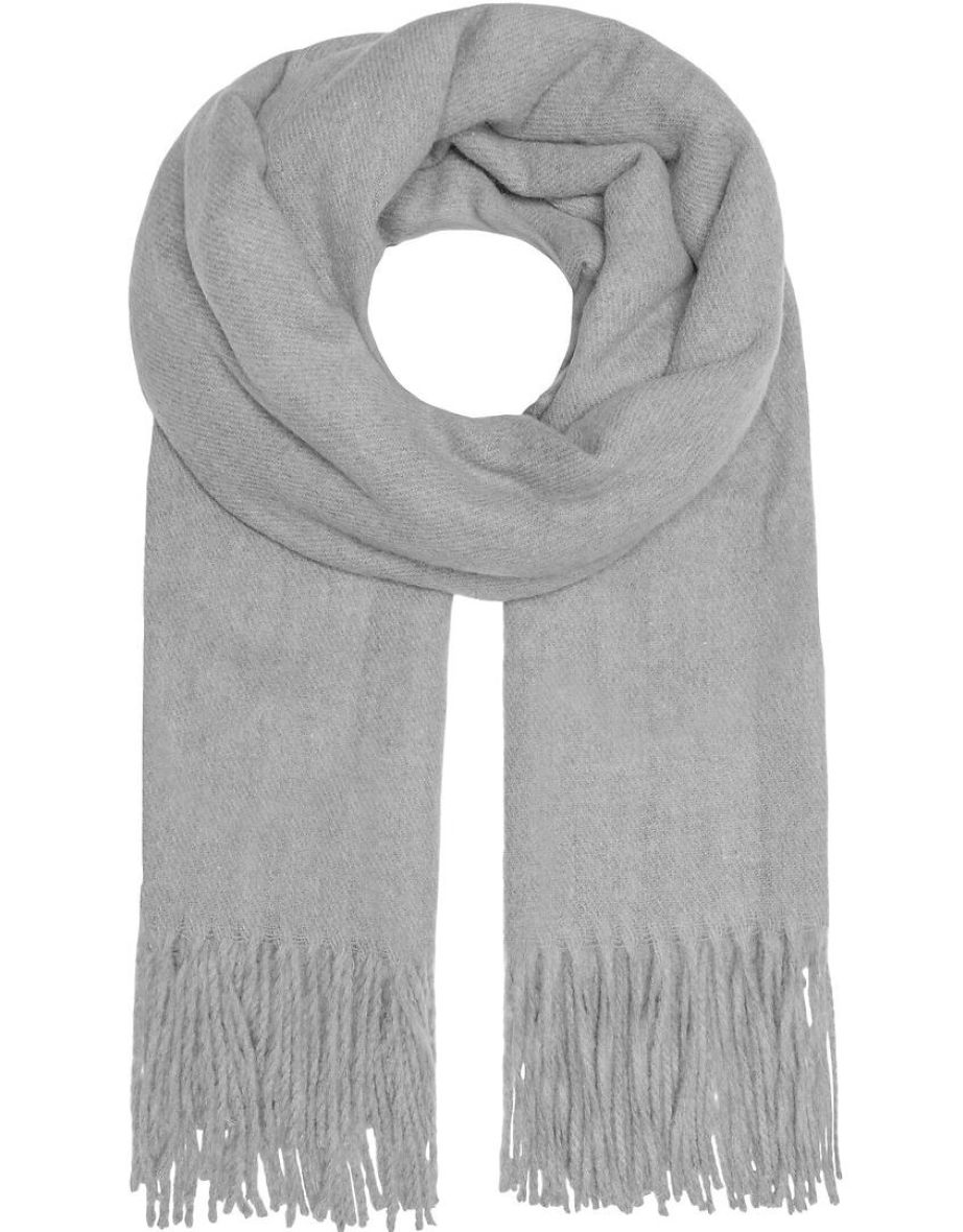 Aida Plain Fringed Scarf