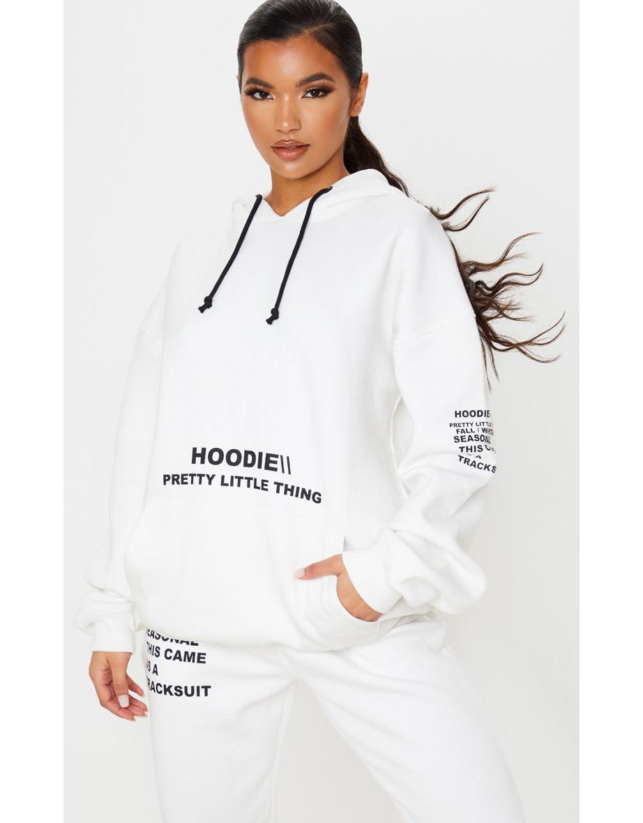 Plt 2025 white hoodie