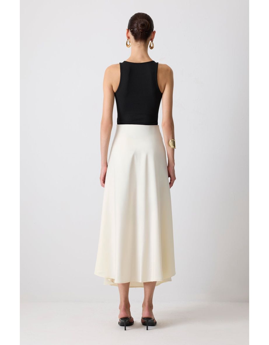 BASIC SATIN SKIRT - 3