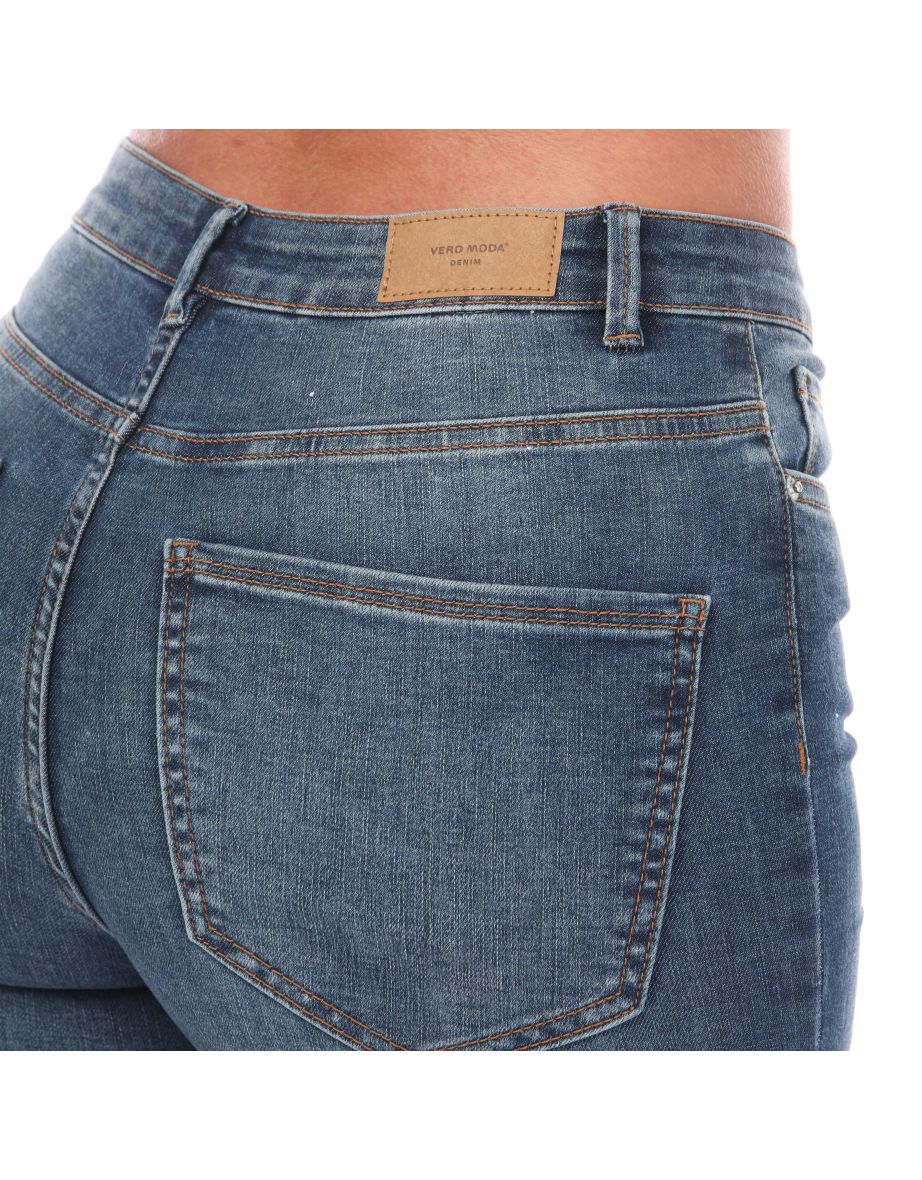 Women's Vero Moda Sophia High Rise Skinny Jeans in Blue - 2
