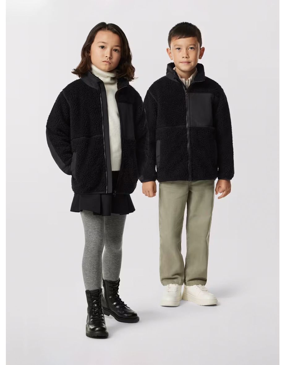 Canada Goose Kids Simcoe Fleece Jacket in Black