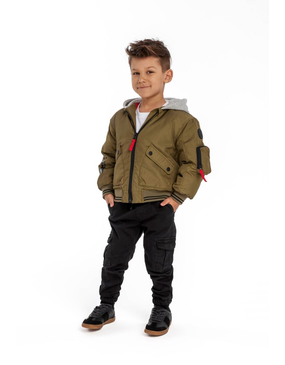 Boys Bomber Jacket With Fleece Hood - 3