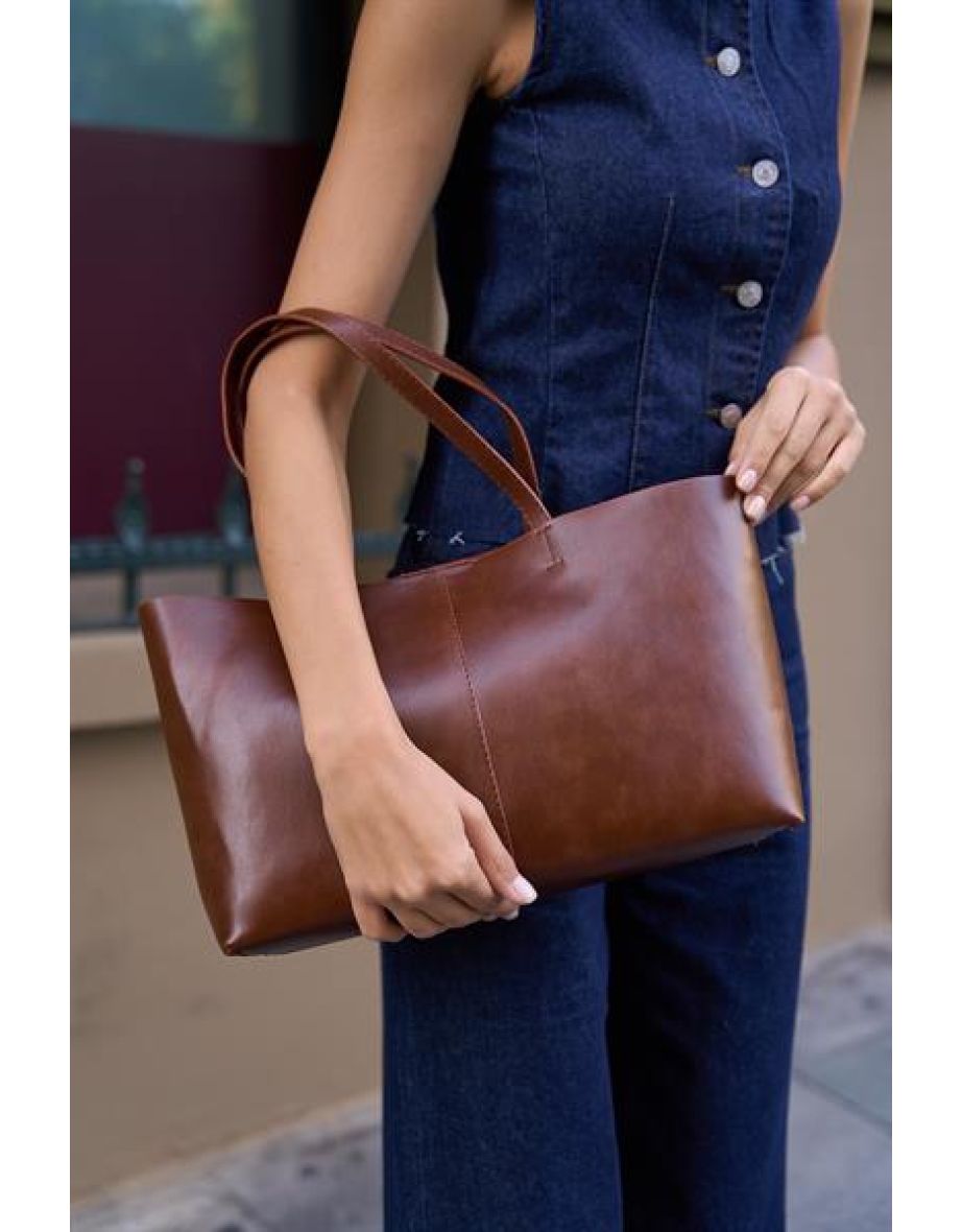 Minimal Tote Handbag and Shoulder Bag - 4