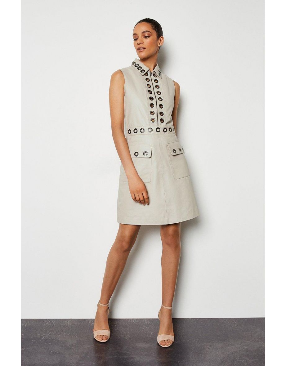 karen millen leather dresses