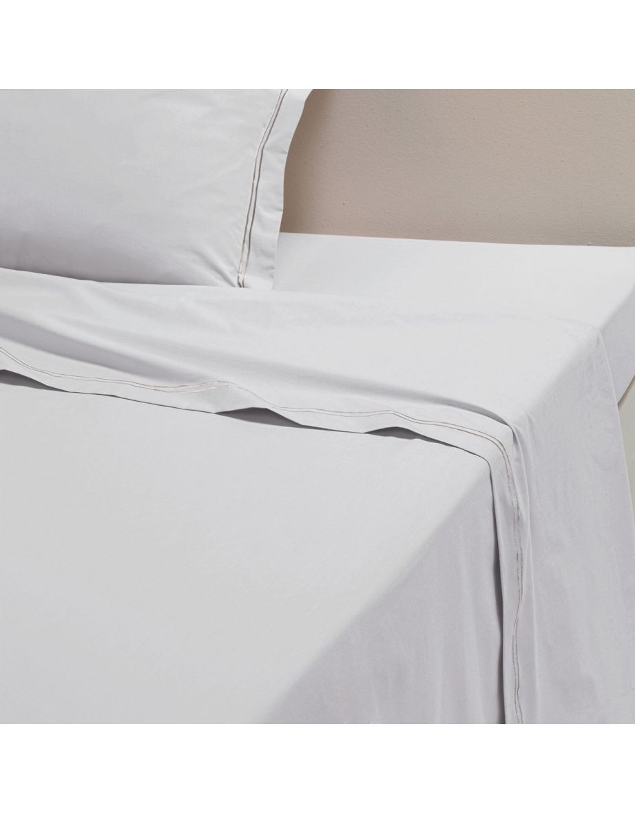PALACE  Cotton Percale Flat Sheet - 1
