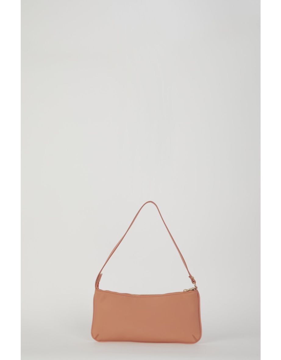 Satin Coral Women's Shoulder Bag - 5