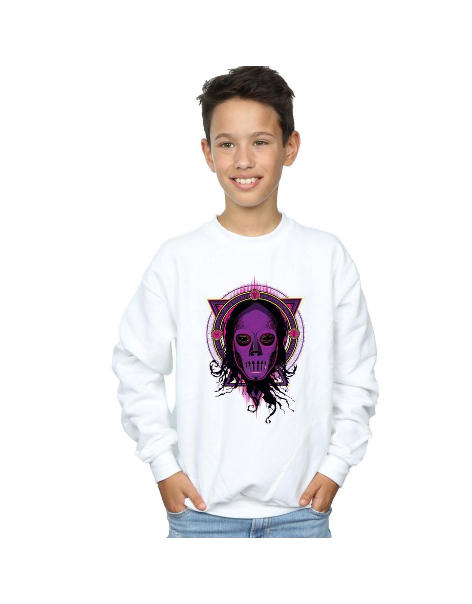 Shop Harry Potter Boys Neon Death Eater Sweatshirt White Online in Oman VogaCloset