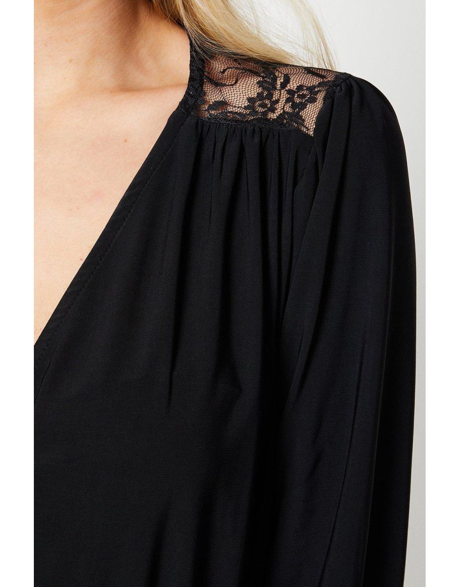 Lace Jersey Top - 3