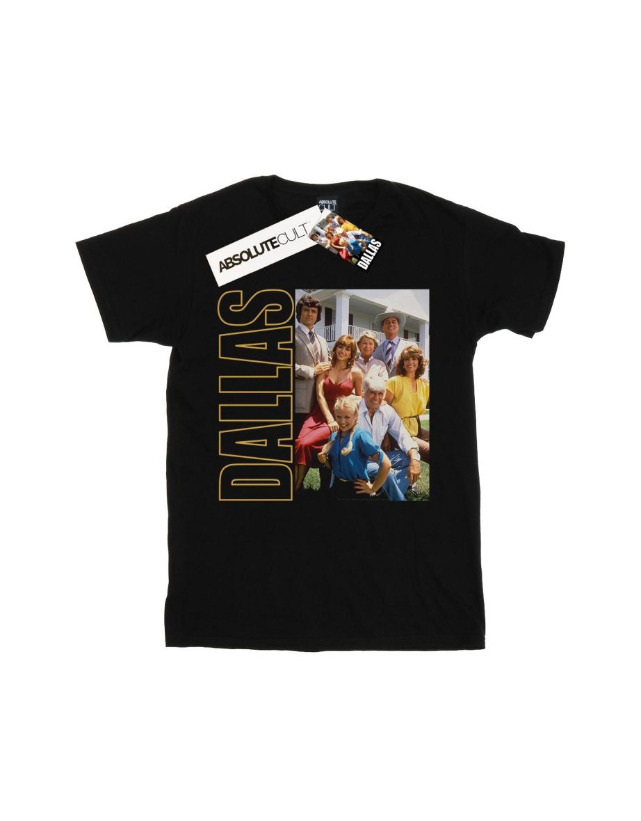 Dallas Mens Ewing Family Photo T-Shirt - Black