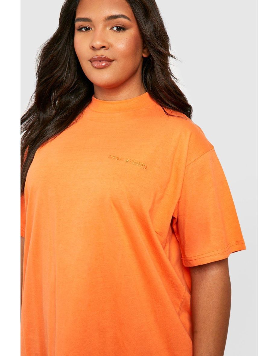 Plus Dsgn Studio Oversized T-shirt - orange - 3