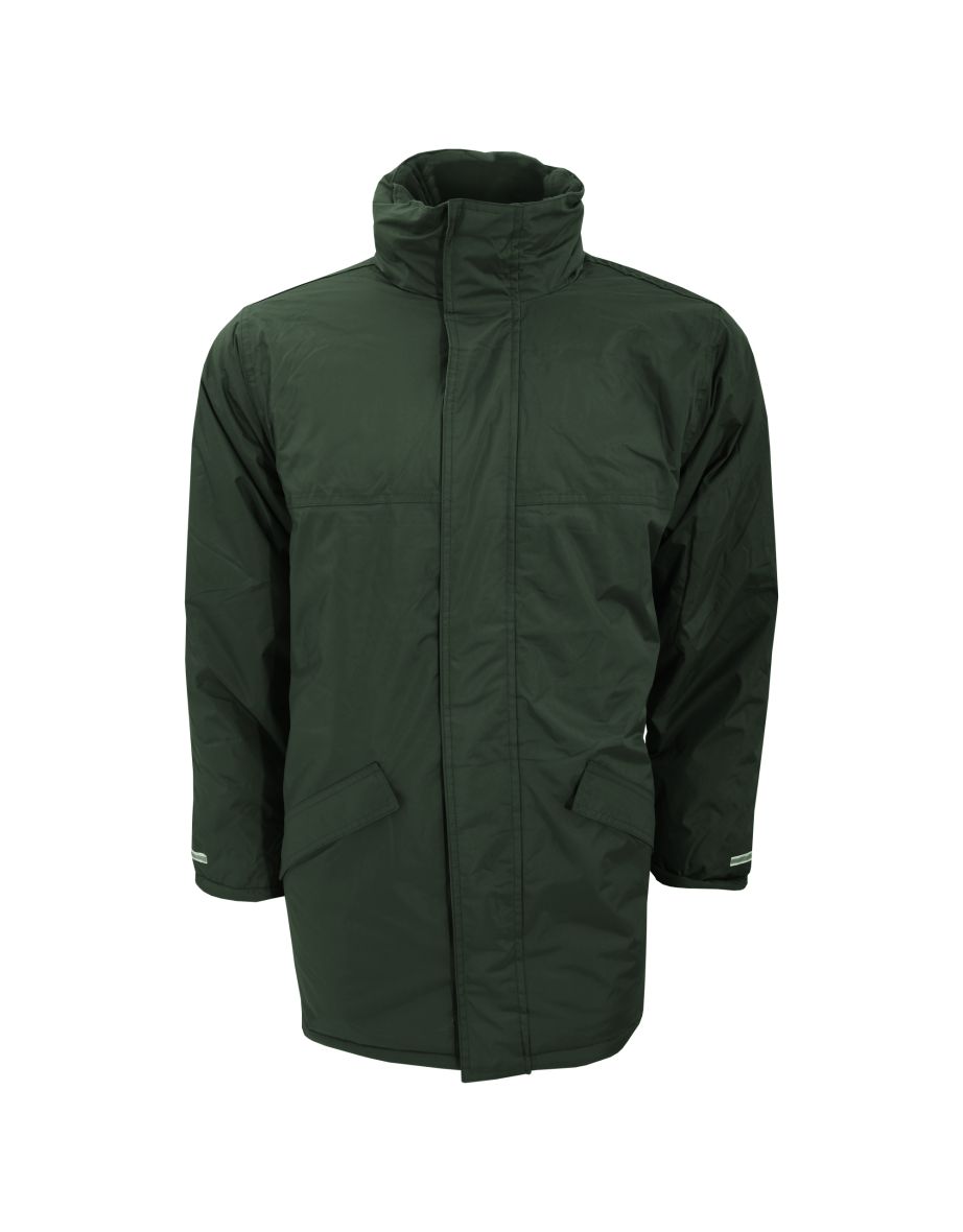 Result Mens Core Winter Parka Waterproof Windproof Jacket - Bottle Green
