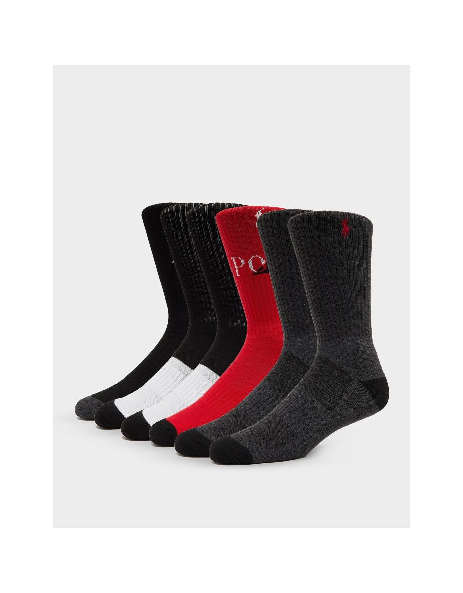 Men's Ralph Lauren Polo Sock 6 Pack in Black