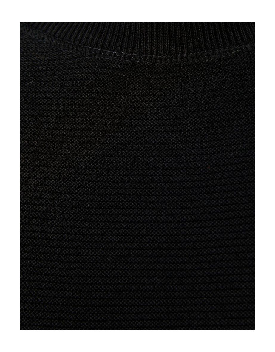 Knitwear Sweater Basic Crew Neck Raglan Sleeve Cotton - 5