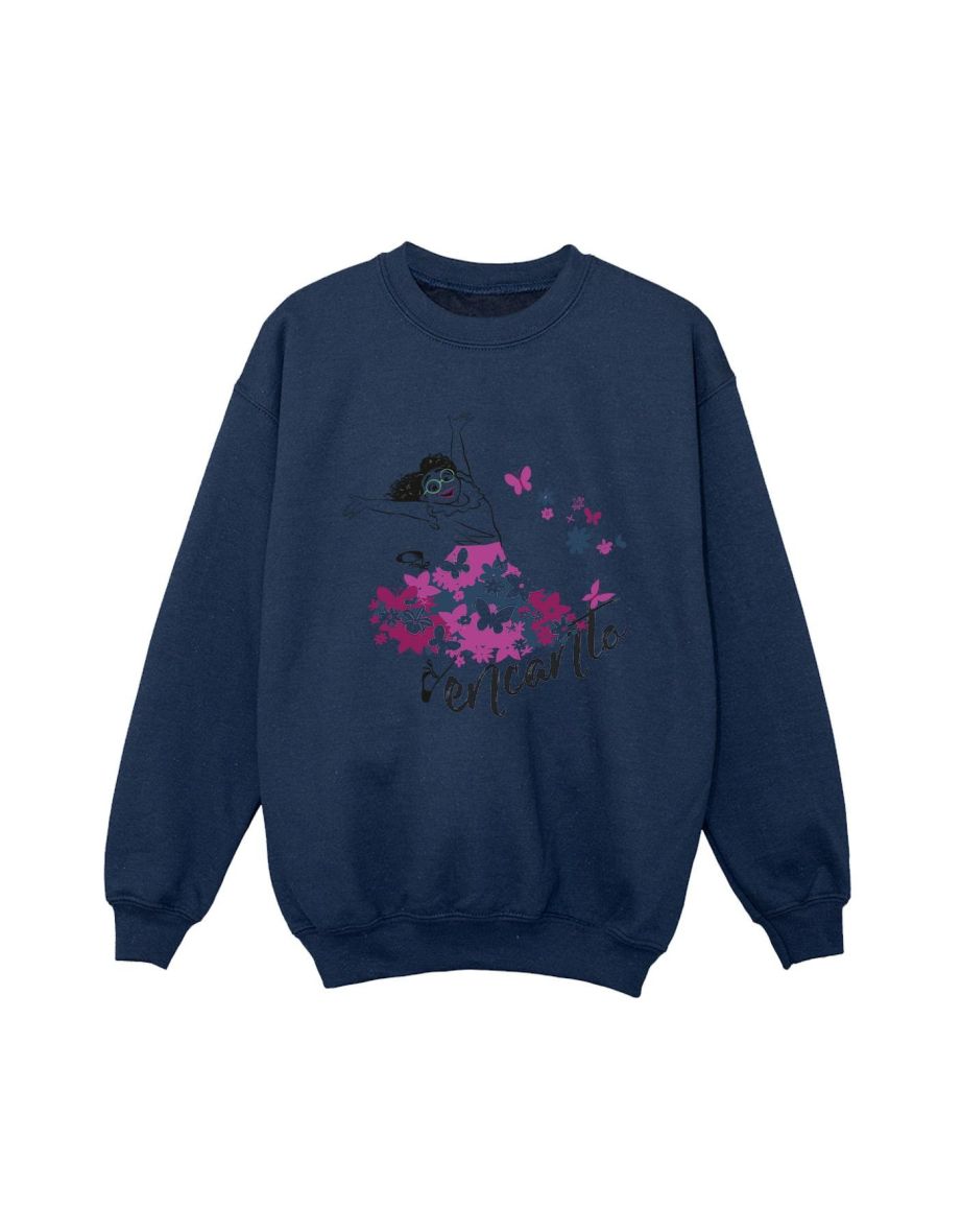 Disney Boys Encanto Mirabel Flower Sweatshirt - Navy Blue