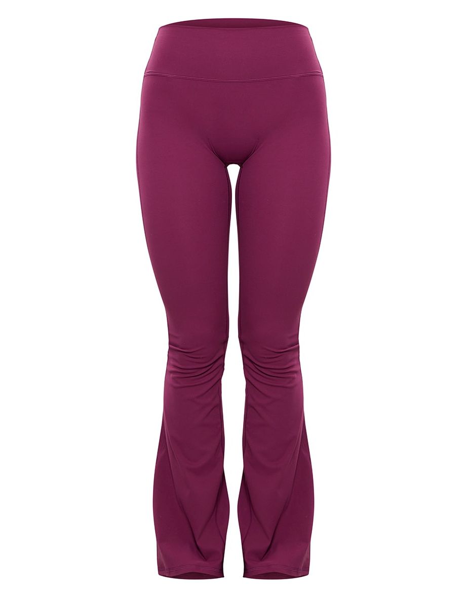 Plum Sculpt High Waist Flare Yoga Pants - 4