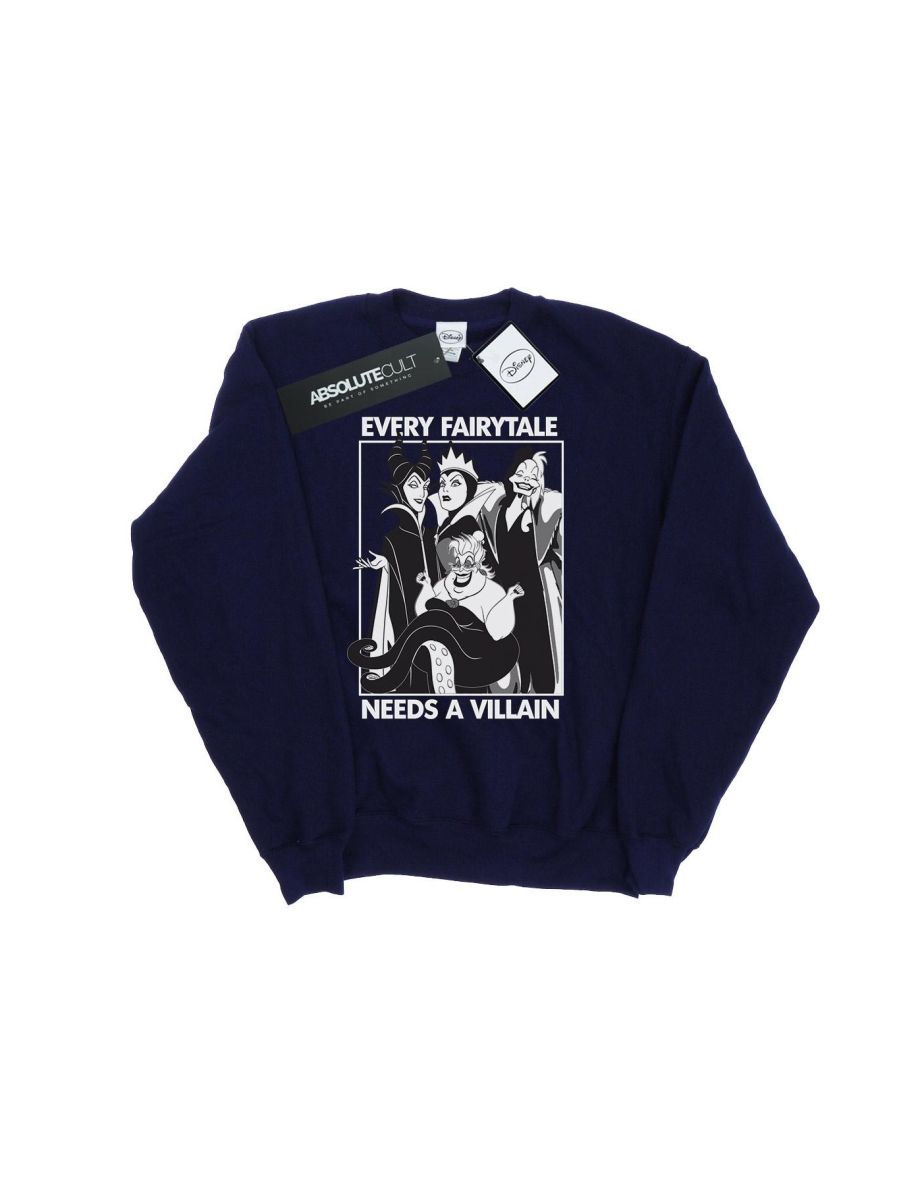 Disney Boys Every Fairy Tale Needs A Villain Sweatshirt - Navy Blue
