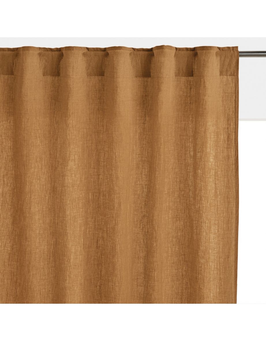 Onega Single Washed Linen Curtain with Concealed Tabs