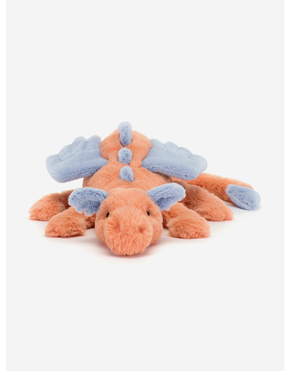 Baby Persimmon Snow Dragon Soft Toy (Large) in Pink