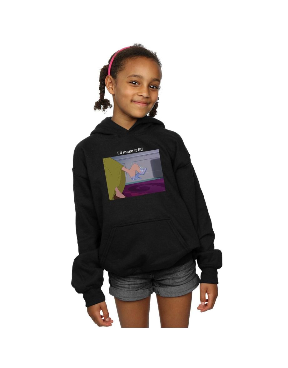 Disney Princess Girls I´ll Make It Fit Hoodie - Black