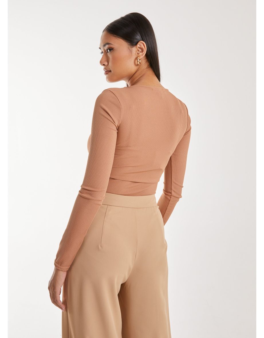 Twist Letterbox Long Sleeve Body - 3