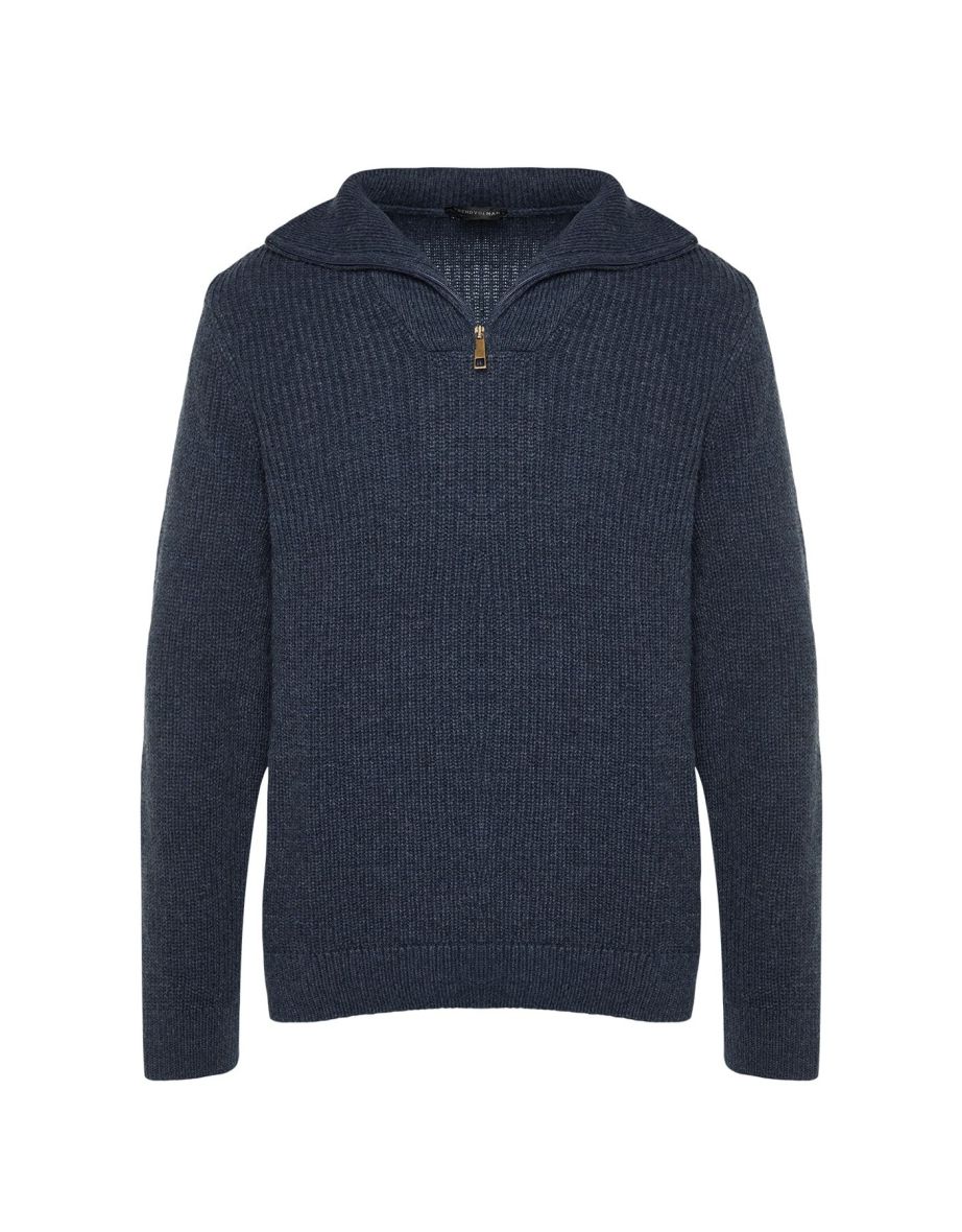 Sweater - Navy blue - Regular fit - 7