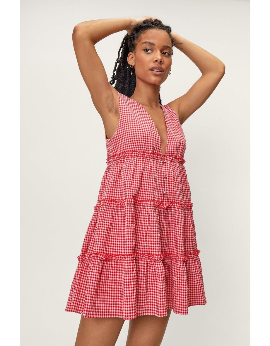 Petite gingham dress sale