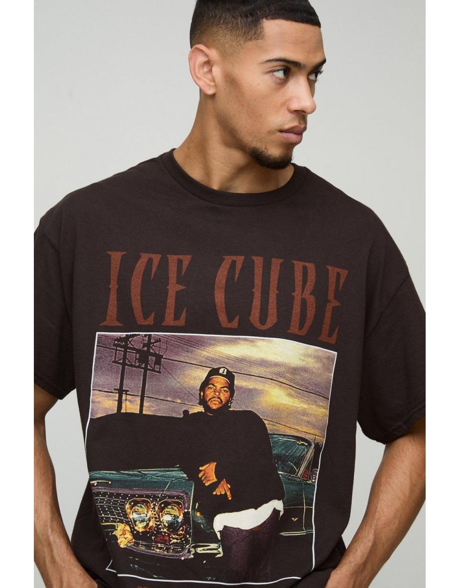 Oversized Ice Cube License Print T-Shirt - 2