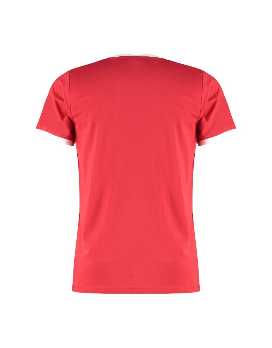 Kustom Kit Mens Ringer T-Shirt - Red/White - 1