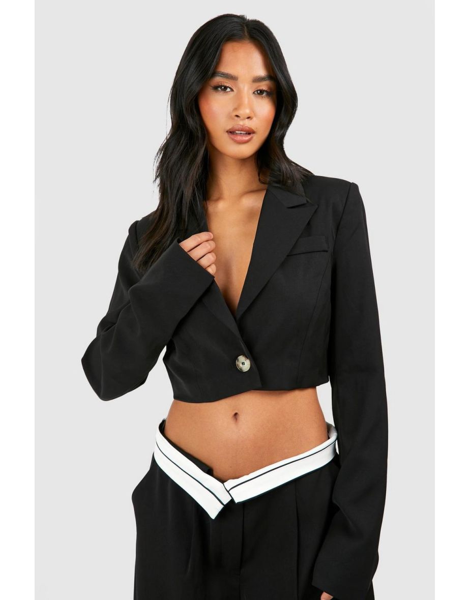 Cropped hotsell blazer petite