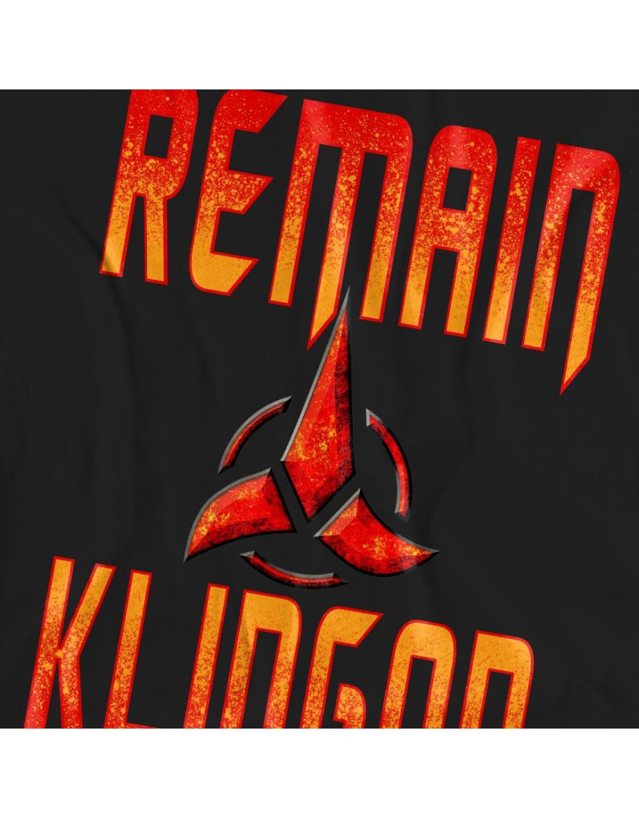 Star Trek: Discovery Unisex Adult Remain Klingon T-Shirt - Black - 3
