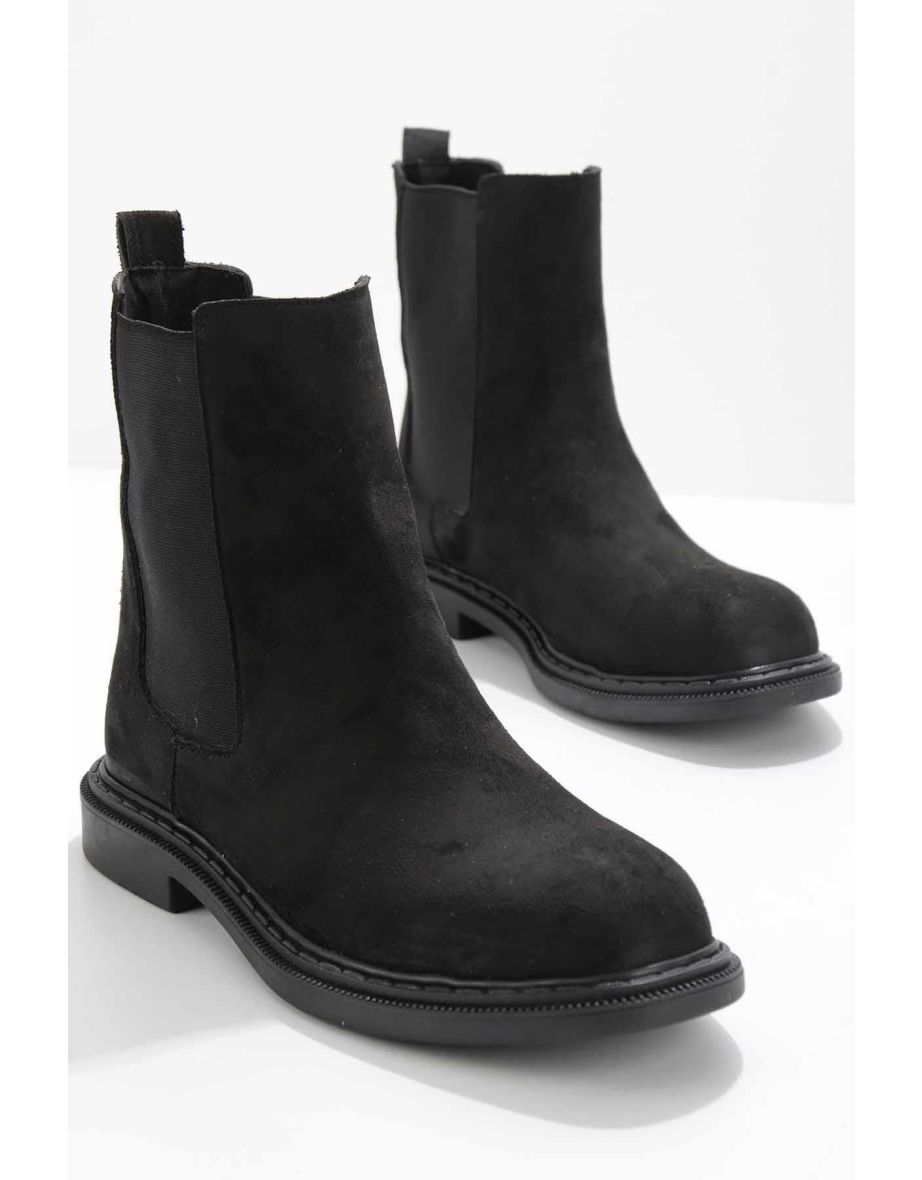 Black Suede Women's Boots & Booties