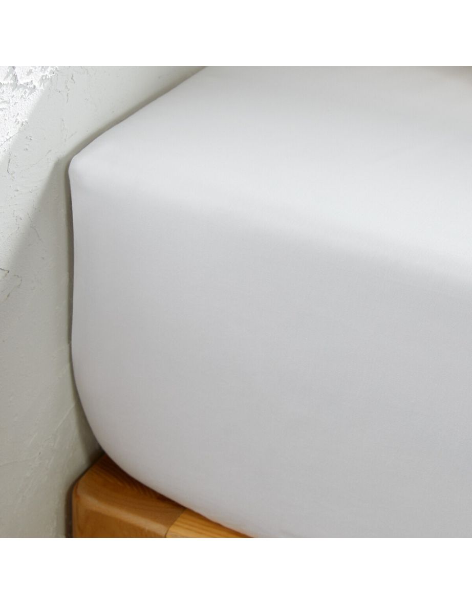 BÃ©rÃ©nice Cotton Satin 30cm 300 Thread Count Fitted Sheet - 1