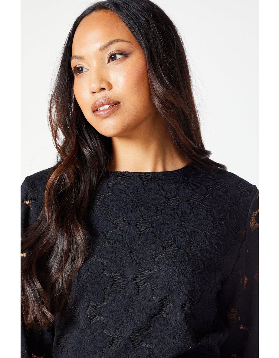 Principles by Debenhams Long Sleeved Black Plain Top - 3