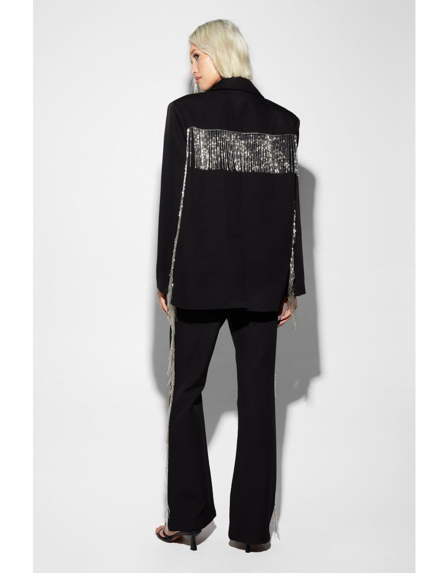 Premium Beaded Fringe Trouser - 3