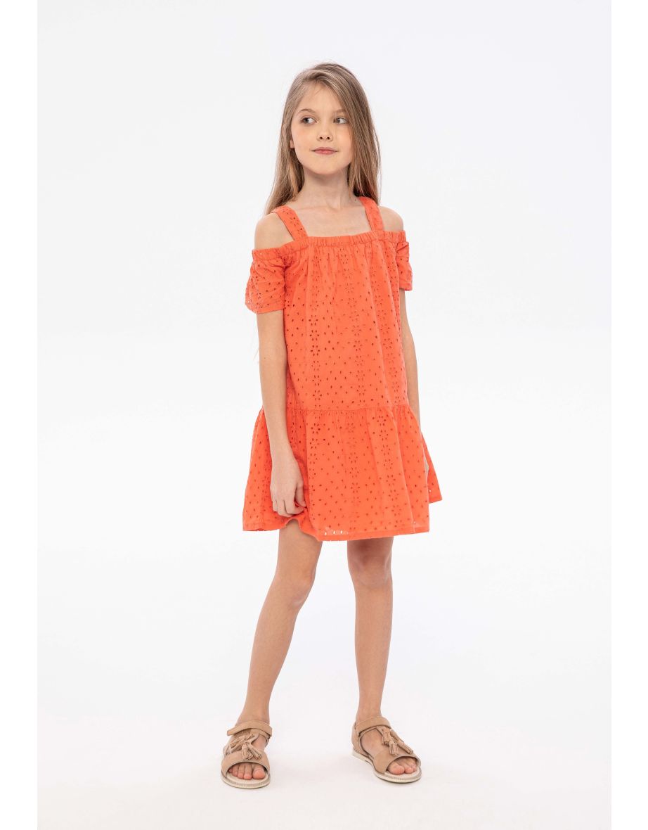 Girls Broderie Anglaise Dress