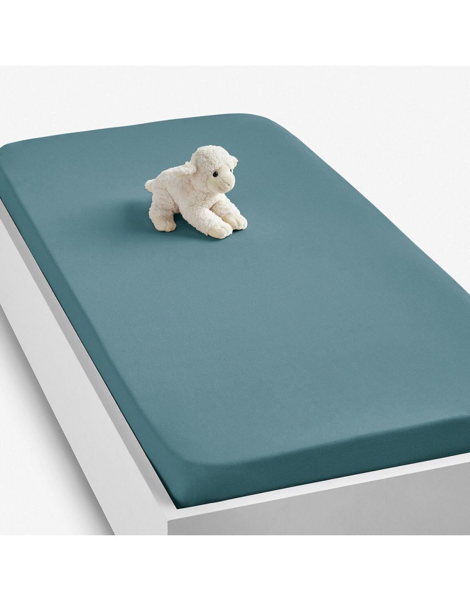 Scenario Plain Cotton Jersey Fitted Sheet