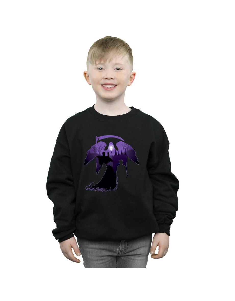 Harry Potter Boys Graveyard Silhouette Sweatshirt - Black - 4
