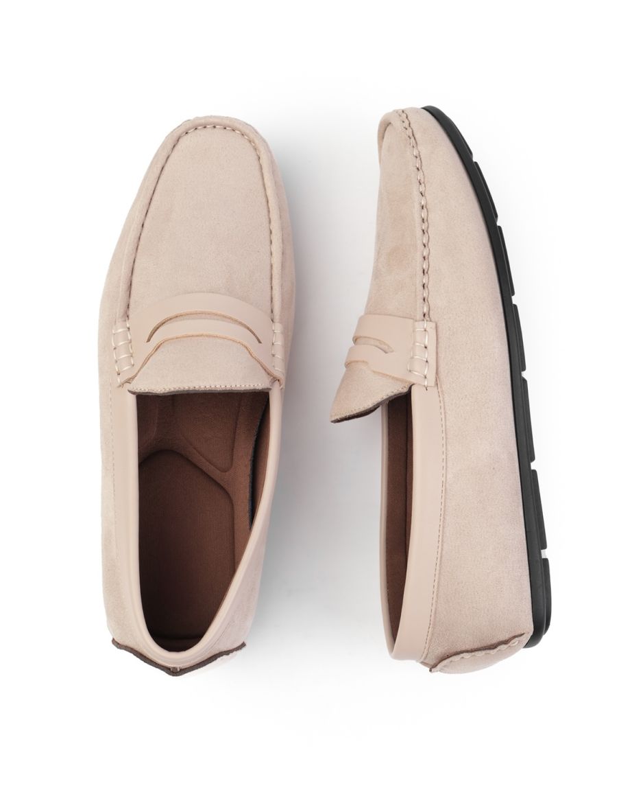 ALFIE DRIVING SHOES IN BEIGE - 4