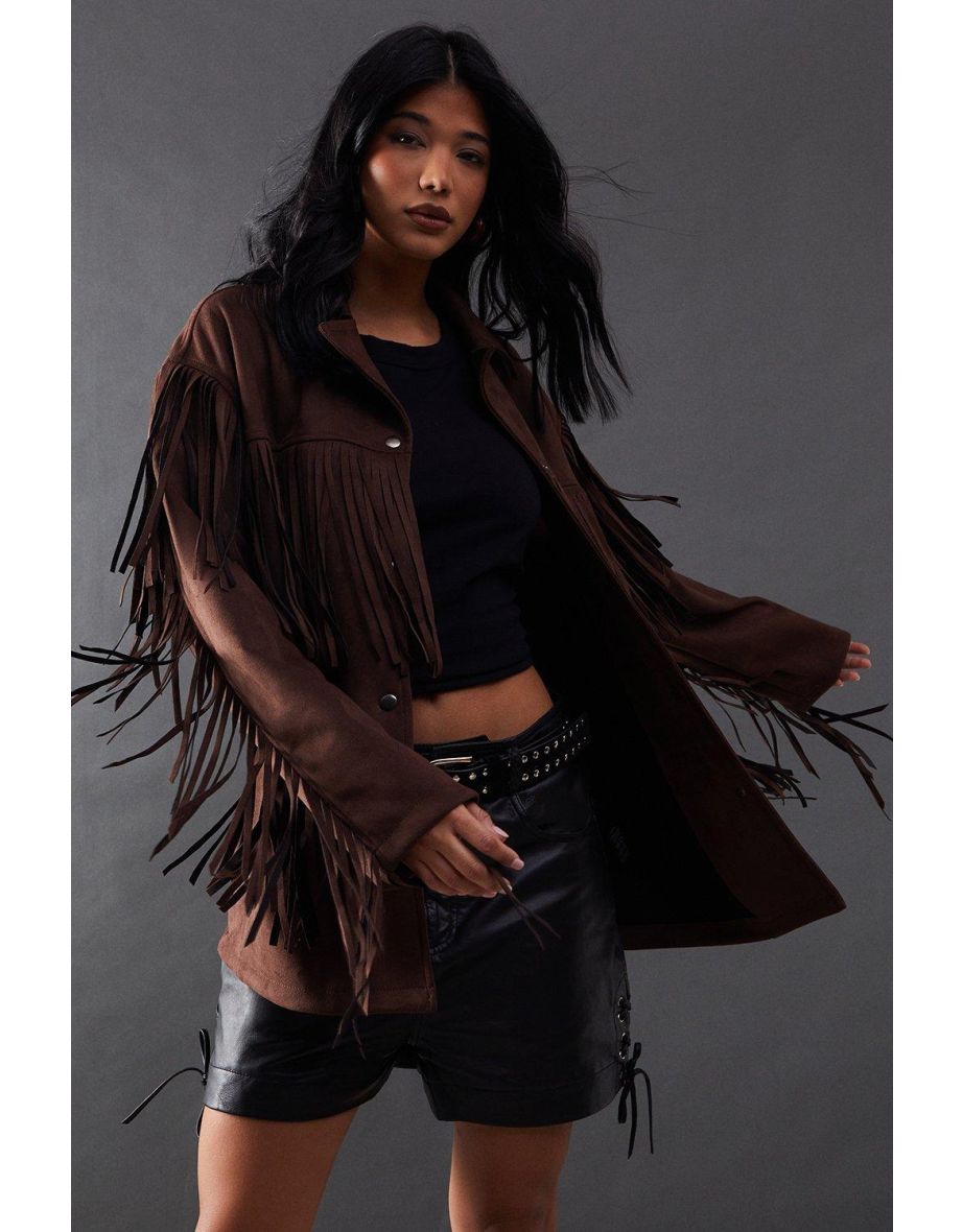 Suedette Western Fringed Jacket