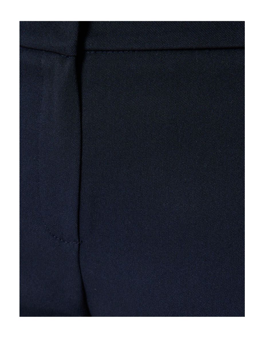 Regular Fit Pocketed Short Leg Cigarette Pants - 5