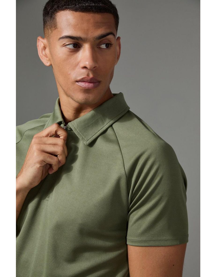 Man Active Golf Polo - khaki - 2
