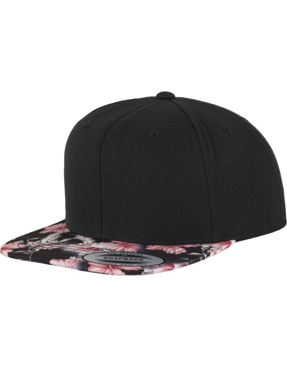 Flexfit Unisex Floral Snapback Cap - Red