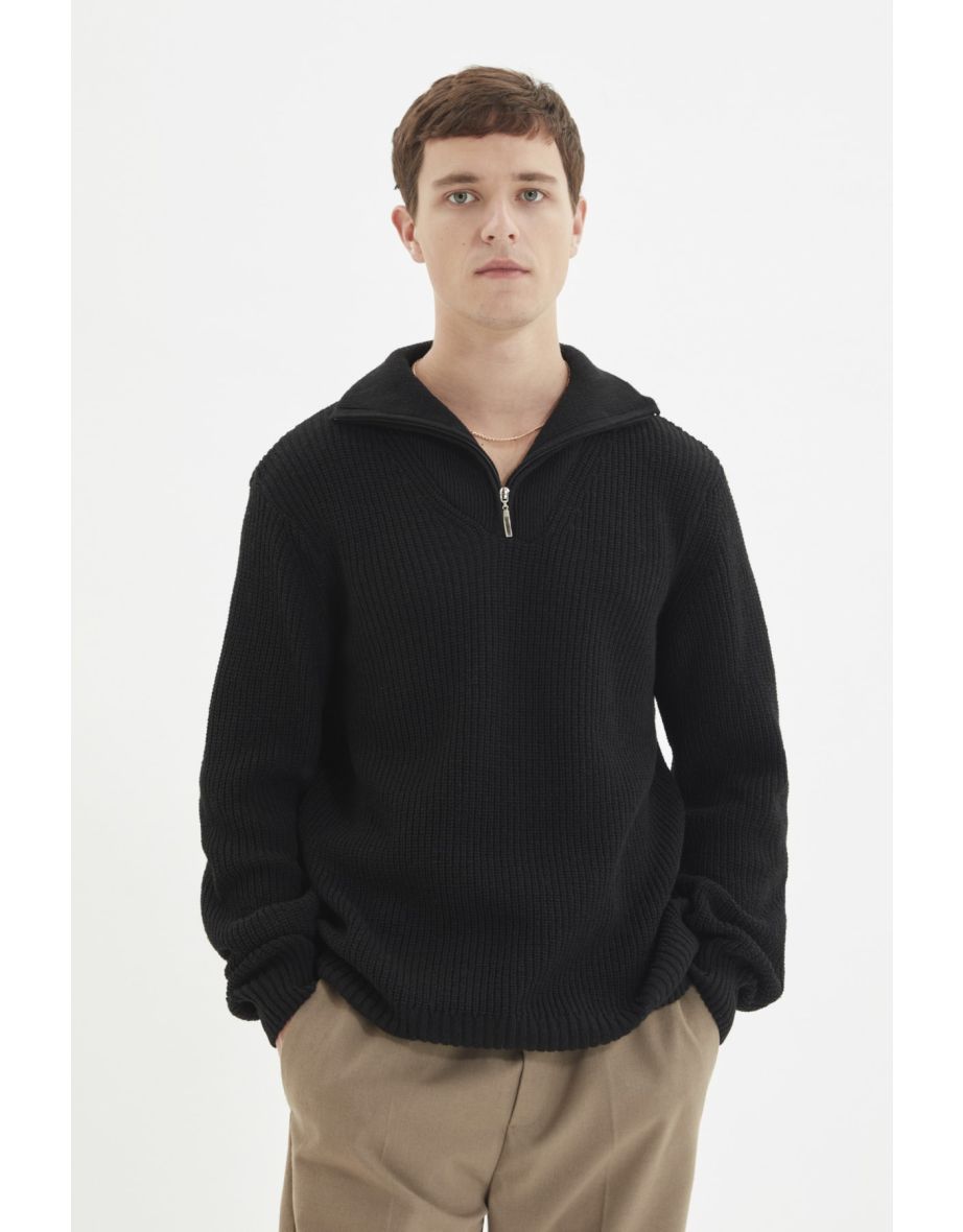 Sweater - Black - Regular fit - 4
