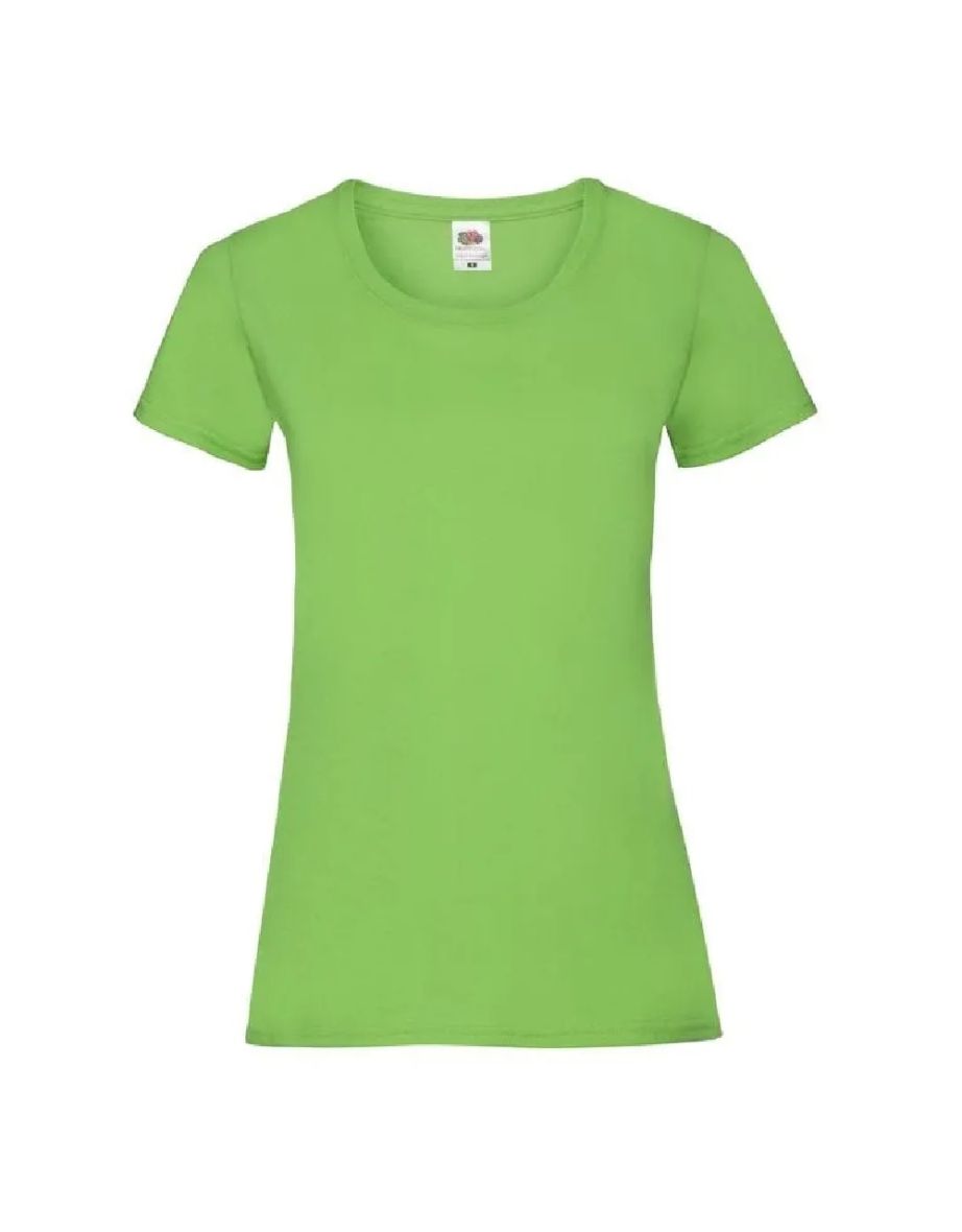 Fruit Of The Loom Ladies/Womens Lady-Fit Valueweight Short Sleeve T-Shirt (Pack Of 5) - Lime