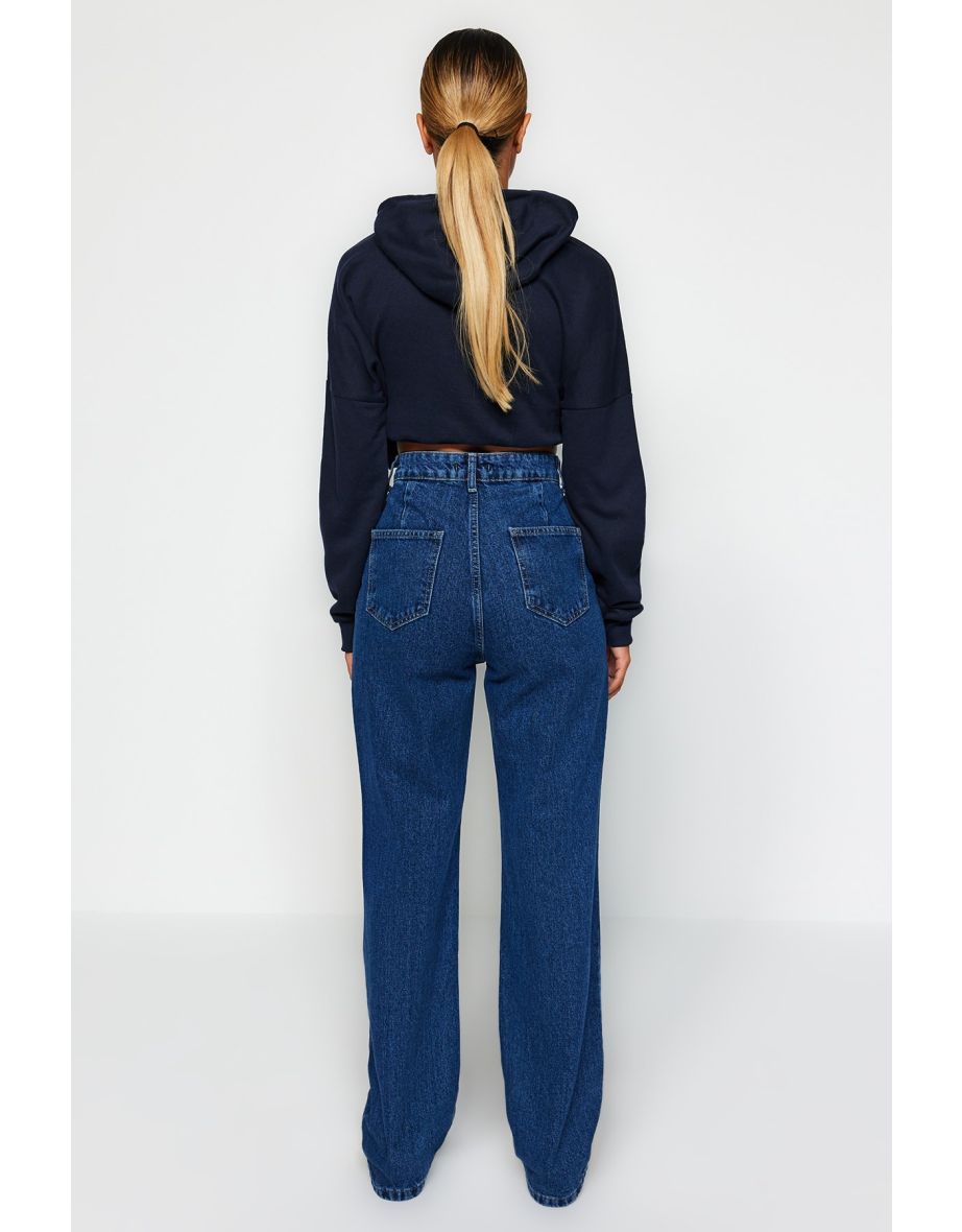 Jeans - Navy blue - Loose - 7