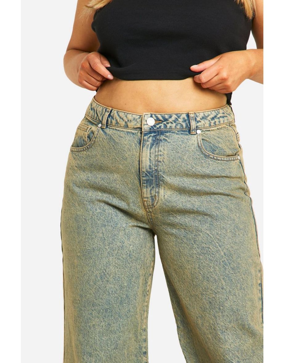 Plus Basics High Waisted Boyfriend Jeans - 3