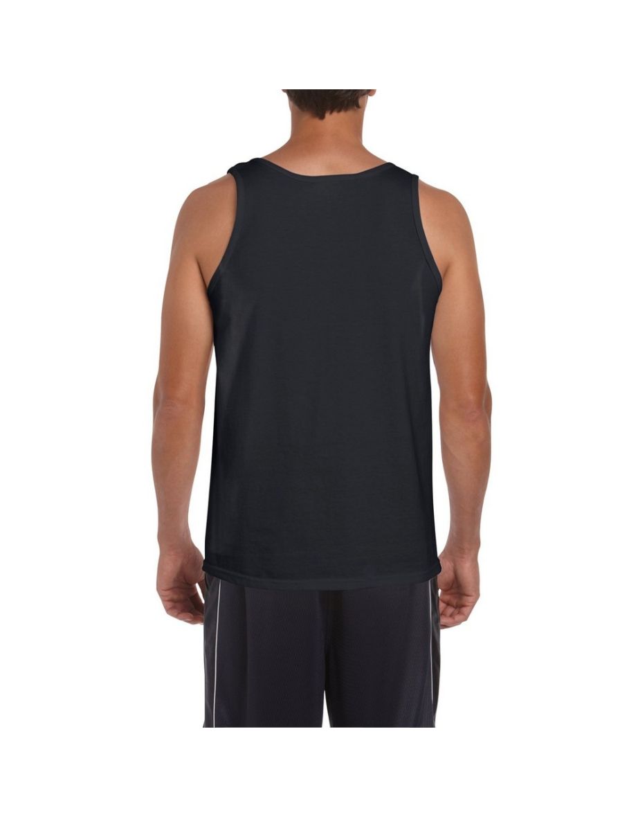 Gildan Mens Softstyle® Tank Vest Top - Black - 1