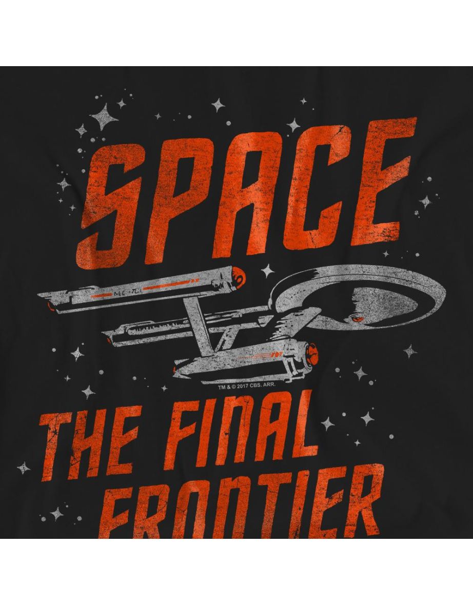 Star Trek Unisex Adult Space Travel T-Shirt - Black - 3