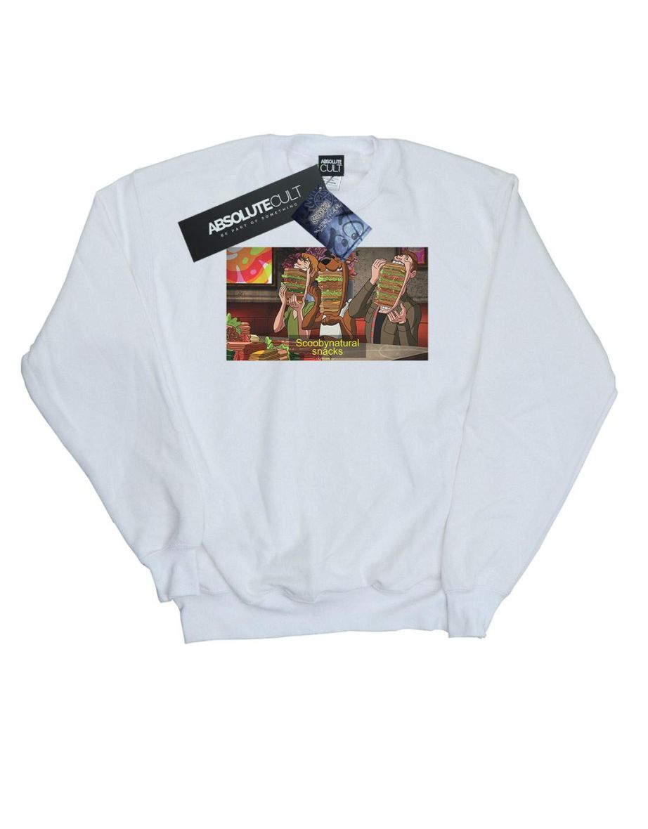 Scoobynatural Boys Supernatural Snacks Sweatshirt - White